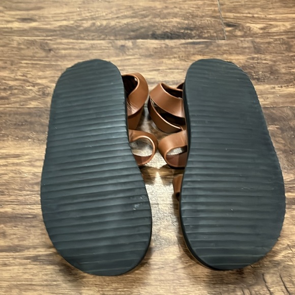 ZARA TAN LEATHER FISHERMAN SANDALS  SZ. 7 - Picture 6 of 6